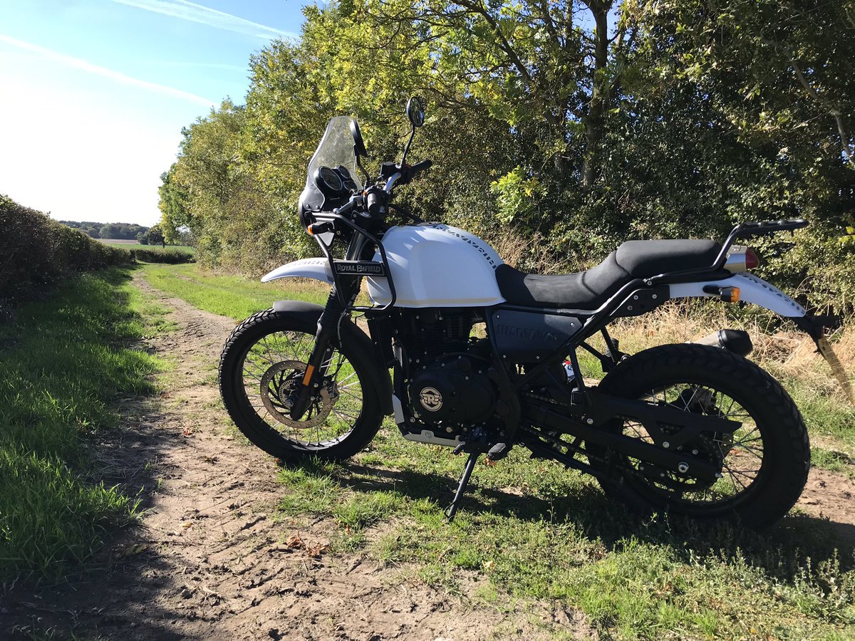 motorbikecouk's tweet photo. Had myself a test on one of these lovelies today. In many ways a lovely ride. May well be adding a Himilayan to the stable 😀 #offroad #Enfield #Himilayan #motorbike #testride @royalenfield https://t.co/05NCt5ii8t