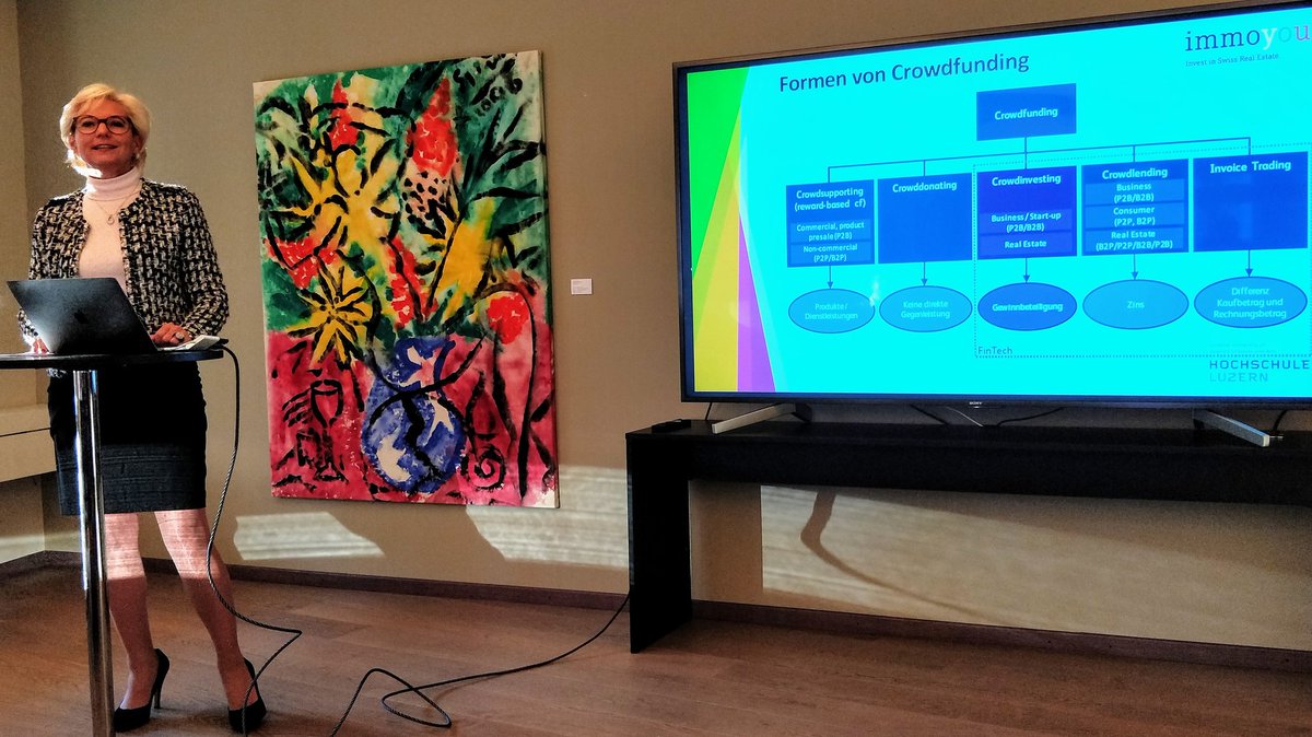 UrsBolt's tweet photo. Schönes Ambiente am gemeinsamen Anlass von @ImmoYou_ch  und @DescartesFin im Efficiency Club in #Zürich heute Abend.

@Bettina_Stach eröffnet den Event zum Thema #Digitalisierung in der Finanzbranche. 
#Immobilien #Crowdfunding #Blockchain #WealthManagement https://t.co/M3BOV71YnK