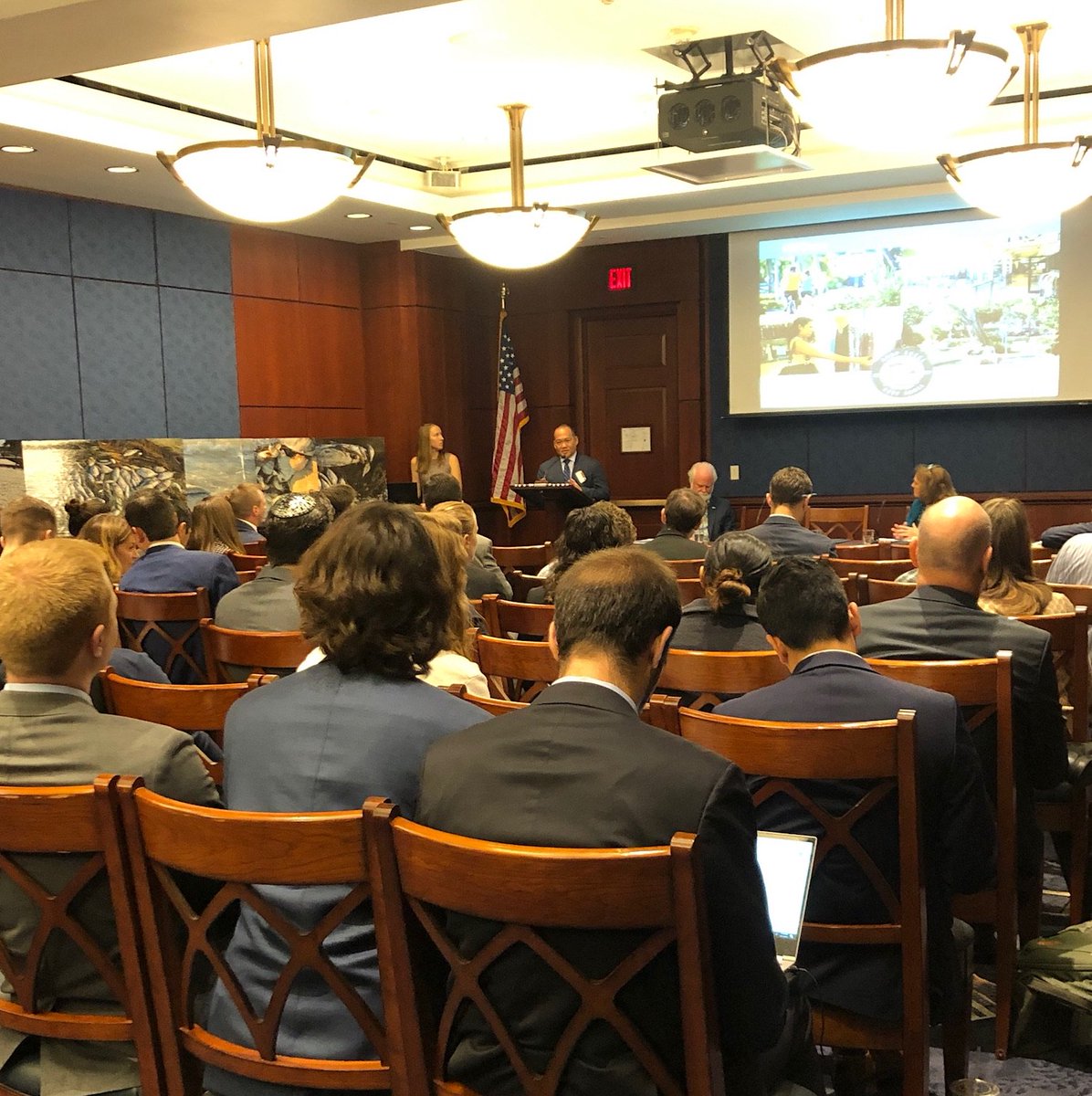 citizensclimate's tweet photo. John Lai, the president and CEO of the Sanibel &amp; Captiva Islands Chamber of Commerce, begins the panel. "I'm honored to be here today to quantify the losses this event has brought to our community and bring awareness to D.C. about this catastrophic event." #RedTide @johnrlai https://t.co/g7IKUSXjy9