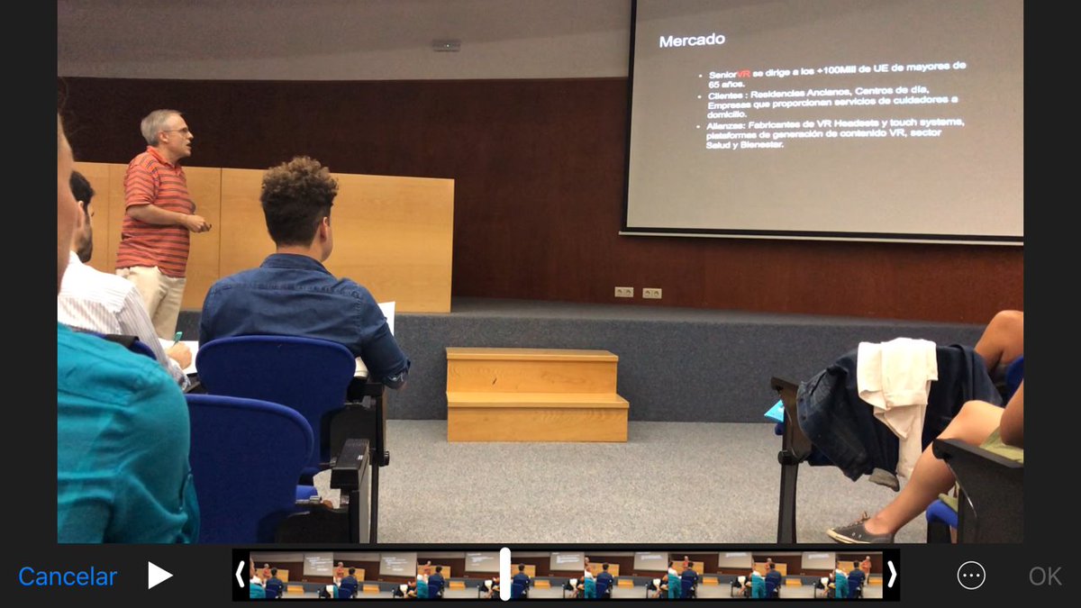 jmsabate's tweet photo. #SeriousGamesCamp #Terrassa 2018 tecnologies immersives de #RealitatVirtual i #RealitatAugmentada TelecosData presentan: Explore how we can use #Virtual and #AugmentedReality  technologies to improve the lives of #Aging adults and #Homebound senior https://t.co/4UyA1MMKwd