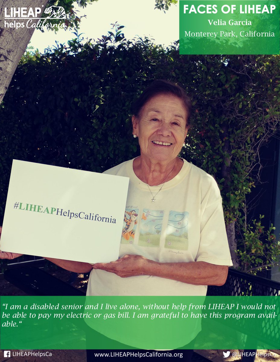 LIHEAPHelpsCA's tweet image. “I am a disabled senior and I live alone, without LIHEAP I would not be able to pay my electric or gas bill.” To seniors, energy insecurity is a great risk due to their fixed incomes. LIHEAP strives to work towards lessening the financial burden. #SaveLIHEAP #LIHEAPHelpsCA