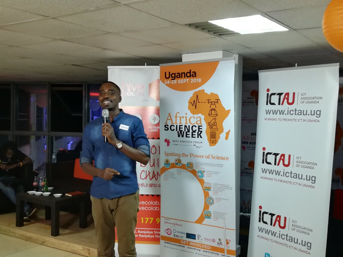pctechmagazine's tweet photo. Brief remarks from @ICTAUg Chairman, @albertmuc 

#LANRELOADED #ASWUganda #NEFScienceWeek https://t.co/NOco619IAV