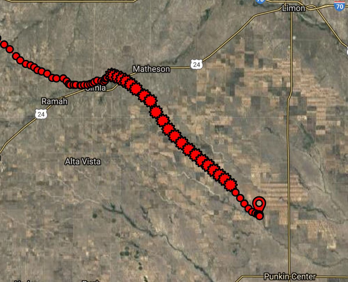 It's coming down fast!