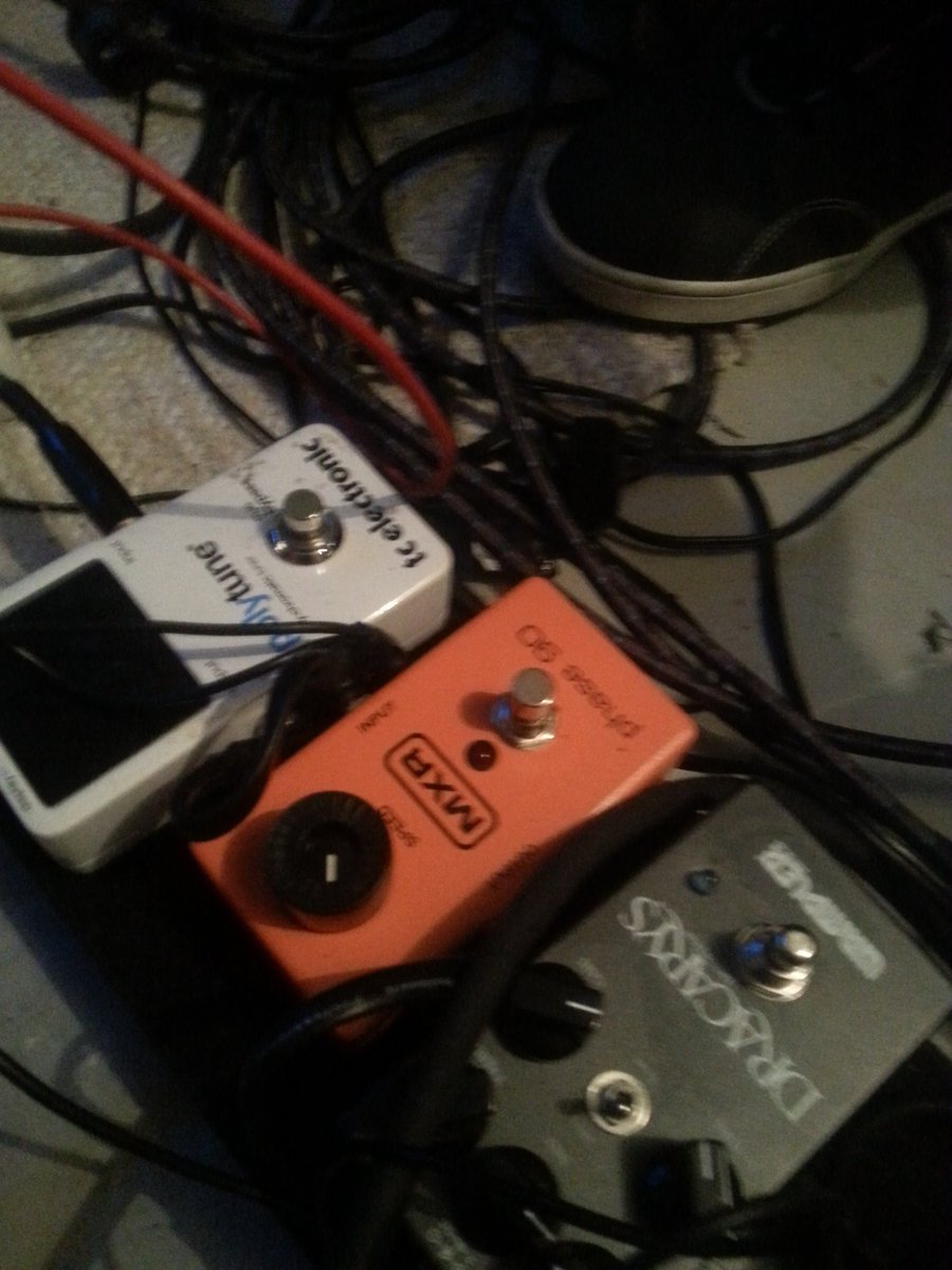 never_train's tweet photo. Our grt player bought a new phaser for a new song. #gig #album #Rock #nevertrain #forced https://t.co/X4imB6EEeB
