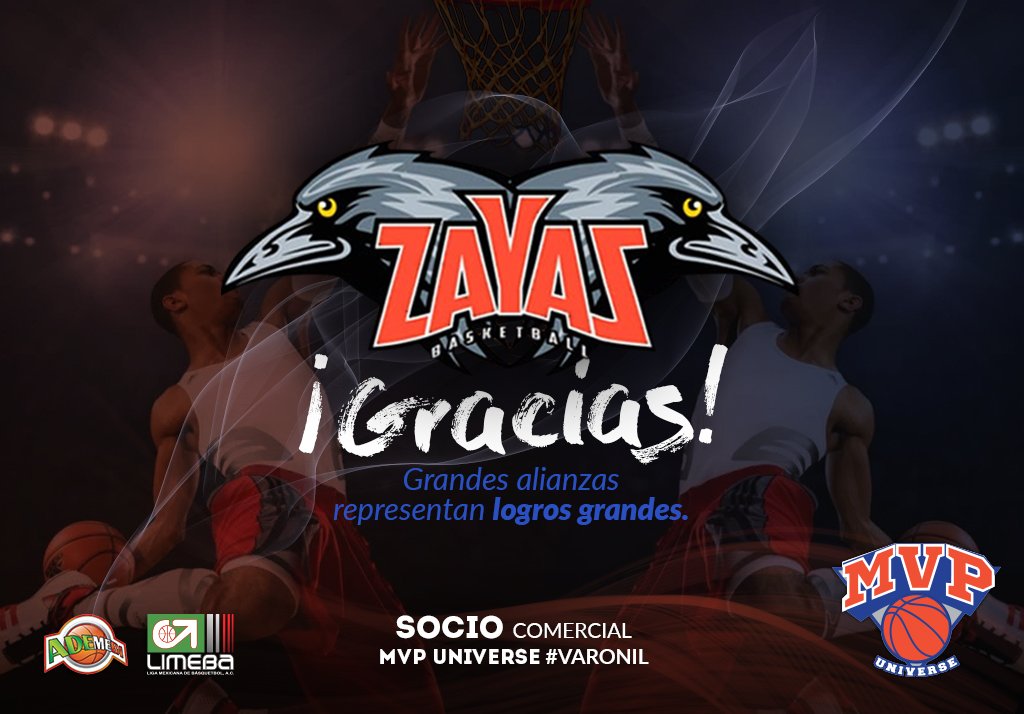 mvp_universe's tweet photo. "Grandes alianzas representan logros grandes". ¡Gracias #ZayasBasketball!  🏀⛹️‍♂️ #LIMEBA2018 #2daTemporada #MVPUniverse #Varonil #Patrocinador #SomosMVP https://t.co/d37EiKRpEn