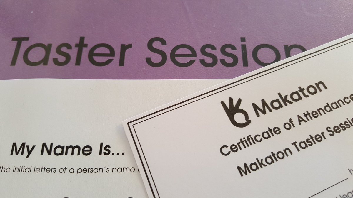 EmmaDanceJones's tweet photo. Had a brilliant morning delivering a @MakatonCharity #Taster to such lovely parents from the amazing @aimliverpool They're going to film their #hellomynameis challenge with all their kids so watch this space! They're already planning for #GetSantaSigning too ๐๐
๐ #wetalkmakaton https://t.co/7lDBhcPUql