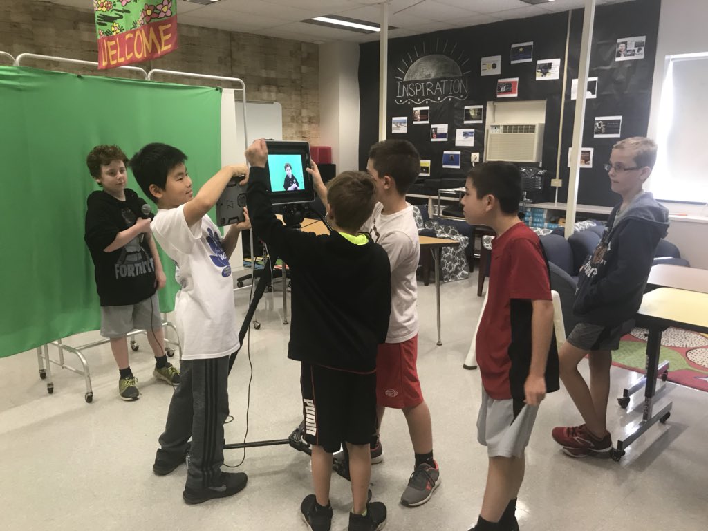 Our new News from the Nest crew is getting started this week! Quote of the Week filming now! #quietontheset #checkouttheirwork oakridge.soudertonsd.org