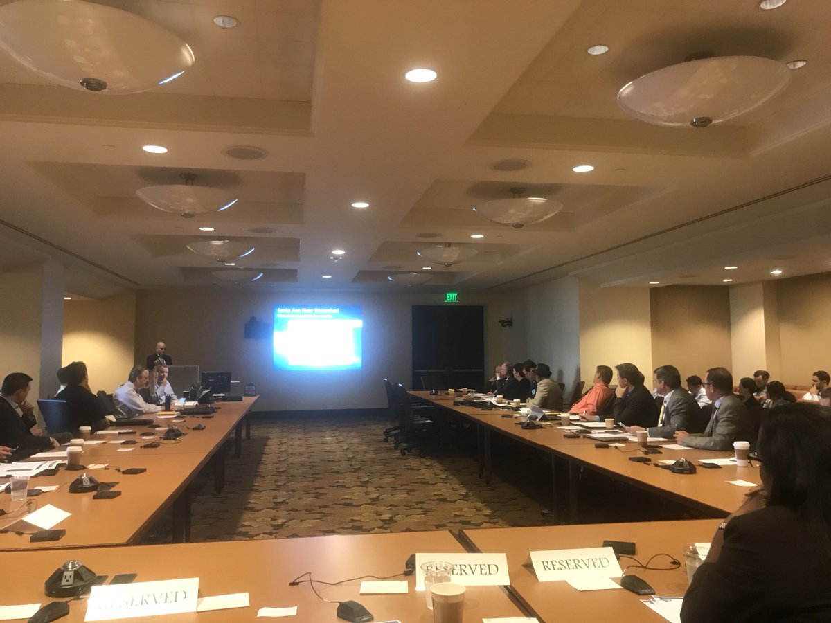 adelh2o's tweet photo. Honored to chair @SoCalWaterComm 2018 Stormwater Workshop focused on innovations in Stormwater project implementation &amp; advancing P3s.  We need to capture, infiltrate &amp; use stormwater &amp; address flooding, enhancing water quality &amp; greening communities @StormwaterLA https://t.co/dtWzsXXm5F