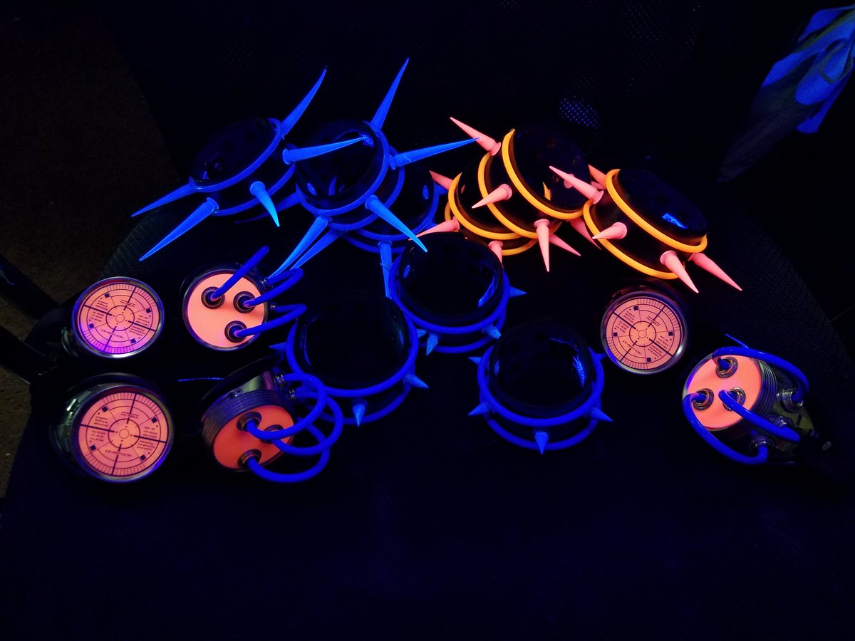Cryoflesh's tweet photo. Custom accessories we made yesterday that are UV reactive. Spike & Tube Bracelet
https://t.co/4chRJAYPlf
Tube & symbol goggle
https://t.co/2oMgrgDskW
#cryoflesh #custom #madetoorder #madeinkansascity #madelocal #uvreactive #blacklight #accessories #halloween #cybergoth https://t.co/hzrvTm9Ams