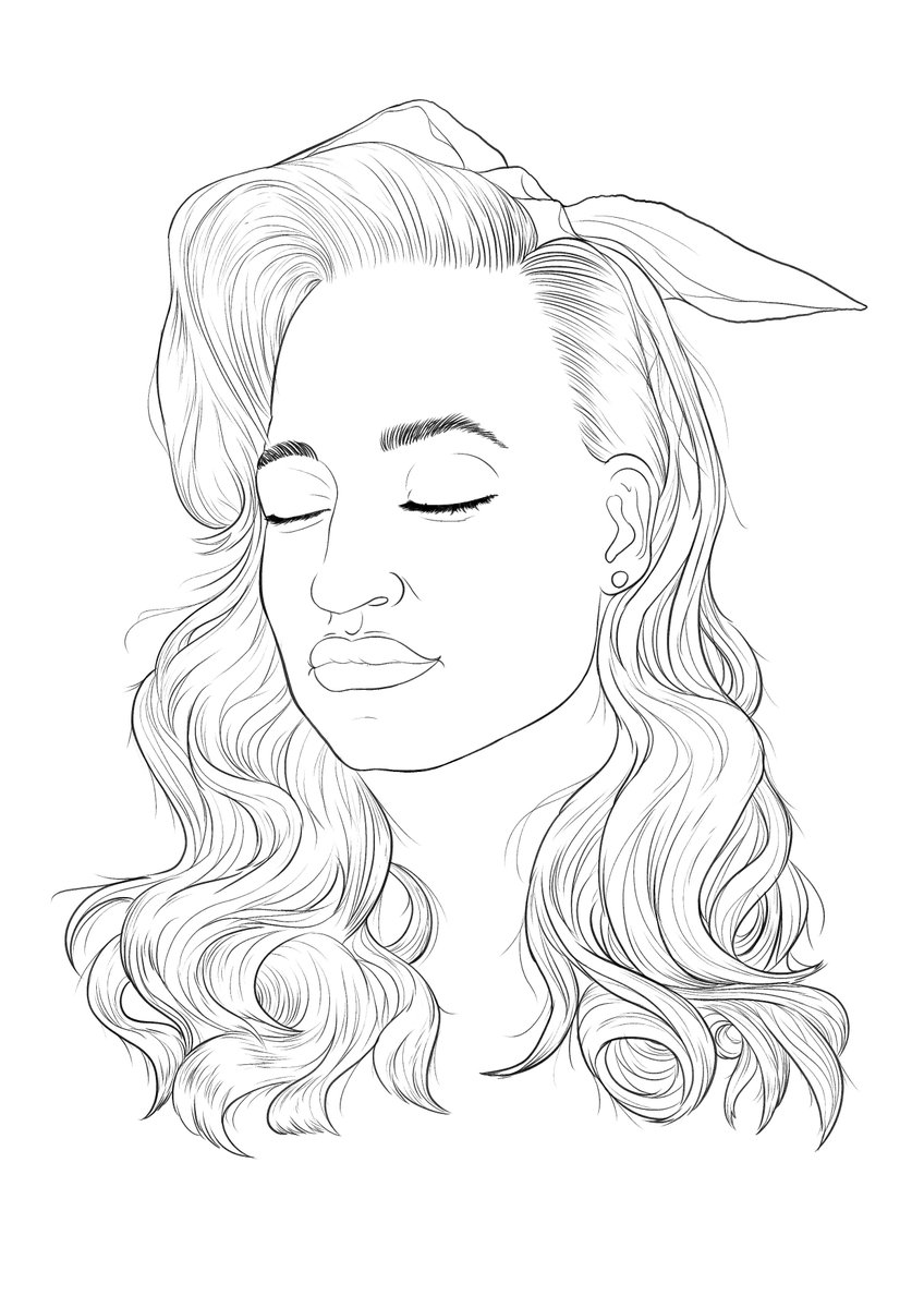 Art21994's tweet photo. Curly~ #redhead #portrait #digitalart #visualart #lineart #illustration #CLIPSTUDIO https://t.co/aTD2vz95hP