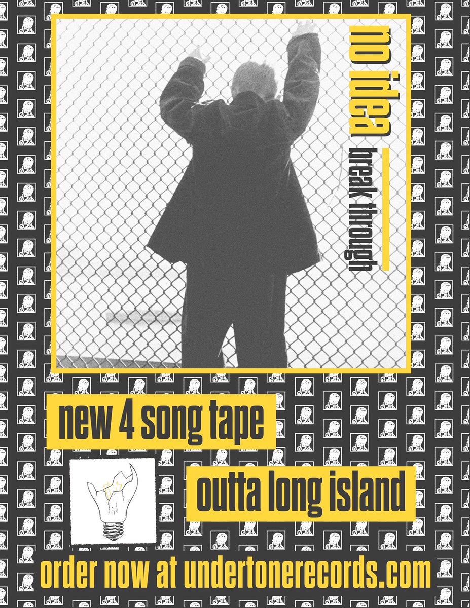 WELCOME LONG ISLANDS OWN NO IDEA TO THE UNDERTONE FAMILY. 

BRAND NEW 4 SONG EP AVAILABLE FOR PRE-ORDER AT THE SHOP. 

TITLE TRACK STREAMING OVER AT noecho.net/features/no-id…