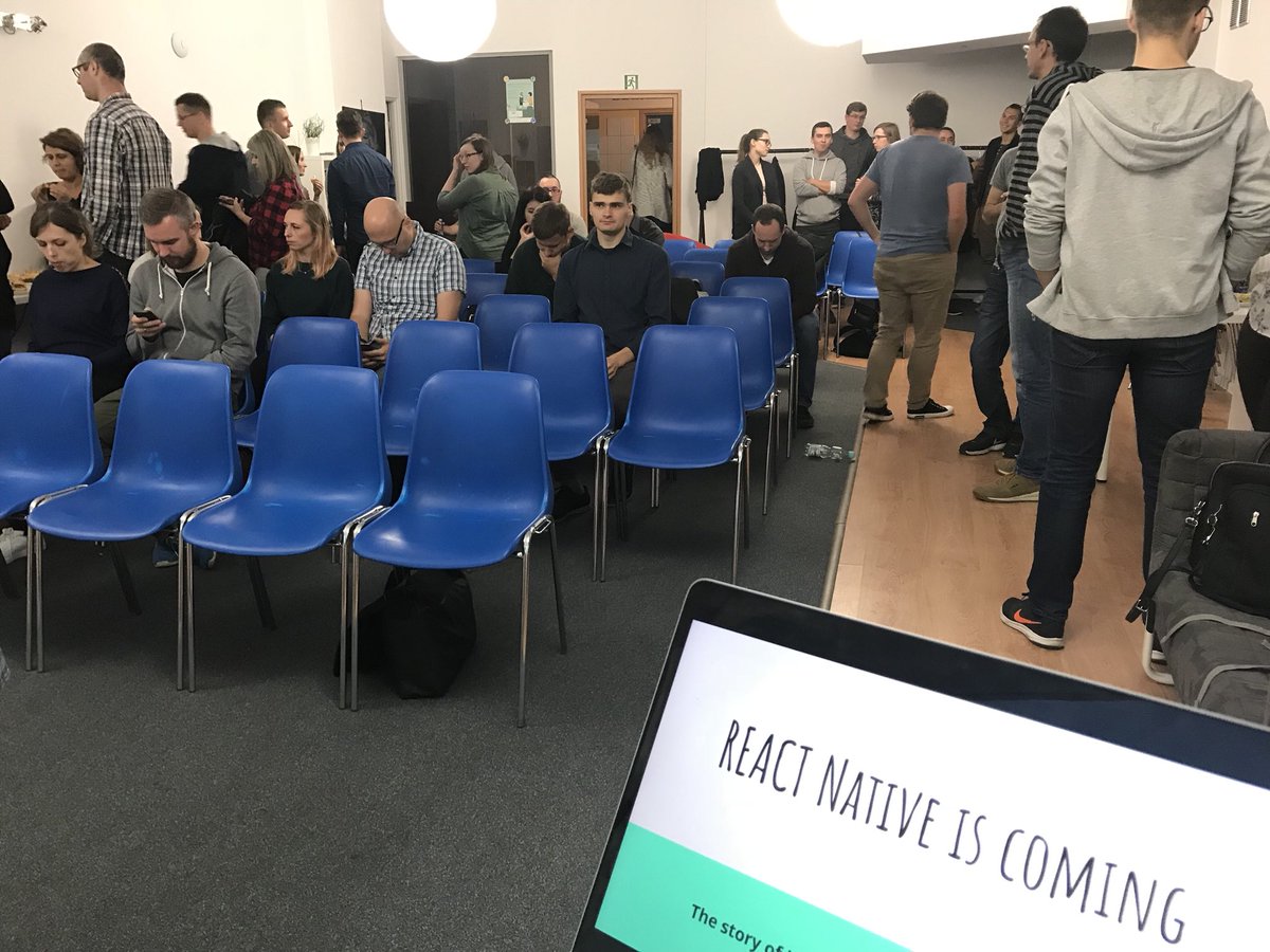 polidea's tweet photo. #ReactNative testing by @astasiak93 👏🏻👏🏻👏🏻 #polideatesting #sharing #event #team #testers https://t.co/FKft5QrFbF