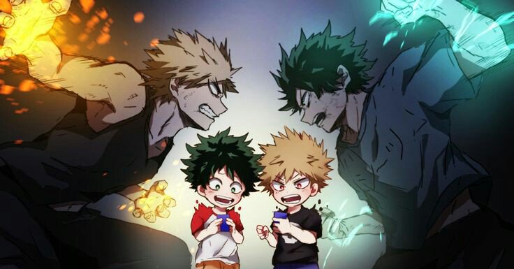 #MyHeroAcademia
Deku &amp; Bakugo 
Best Friends &amp; Rivals #BokuNoHero