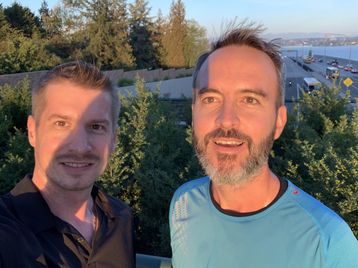 AntoineFischer_'s tweet image. 6:30 AM runners club at cppCon #WorkAtMurex before a full day of conferences @pdalesme View of Seattle from the bridge @Work_at_Murex
