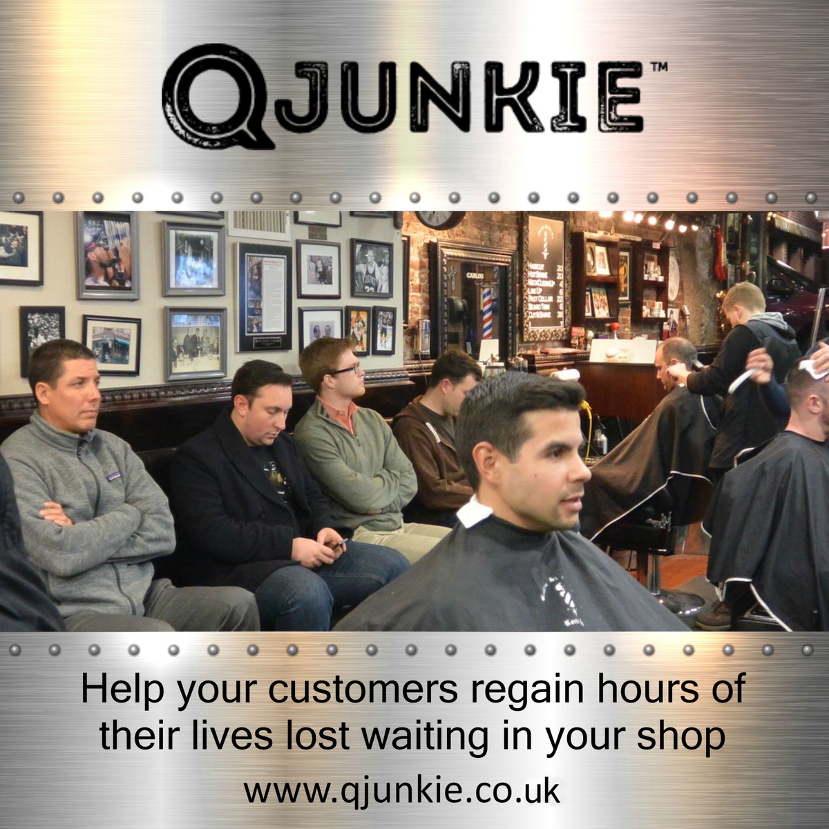 Help your customers regain hours of their lives lost waiting in your barbershop.
💈 qjunkie.co.uk
🍏 Download Our App: qjunkie.co.uk
.
.
.
.
.
.
.
.
.
.
#qjunkieapp  #barbershopuk  #barbersuk  #barberforlife  #barbershopconnect  
#barber  #barber...