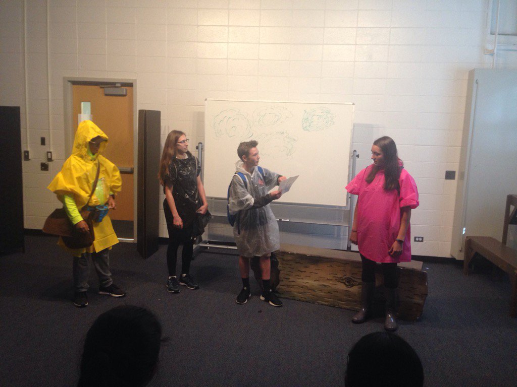 8th Graders performing scenes!!  Well done!