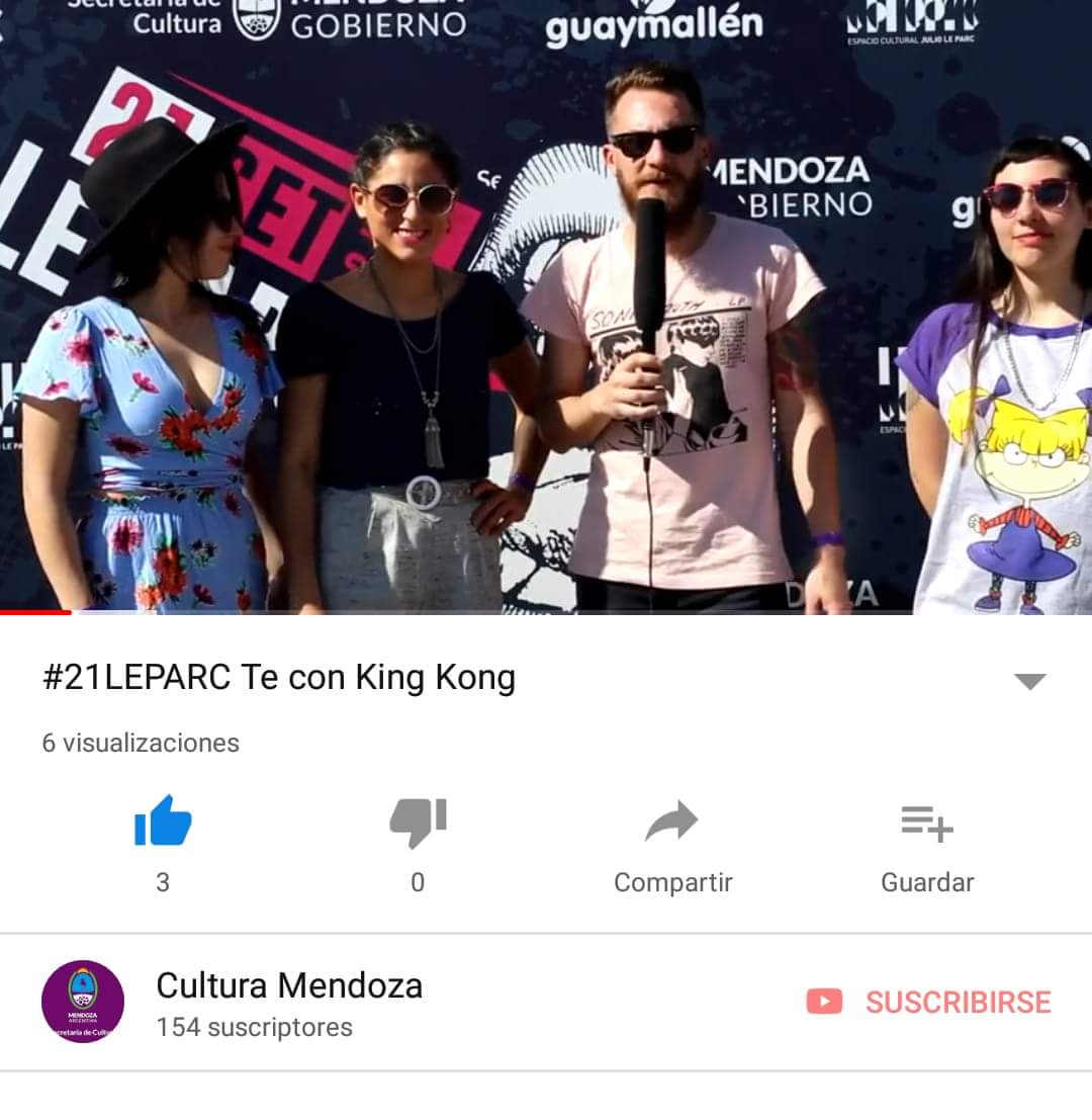 Cultura_Mza's tweet photo. #21LEPARC EN NUESTRO CANAL DE YOUTUBE
Ya podes disfrutar de las entrevistas que se le realizó a cada banda que participó del día de la primavera y del estudiante en el @LeParcMza. En esta entrega, Gonzalo Arroyo junto a Té con King Kong. #CulturaMendoza
https://t.co/WkEYJbGcko https://t.co/3cRkVxuRvX
