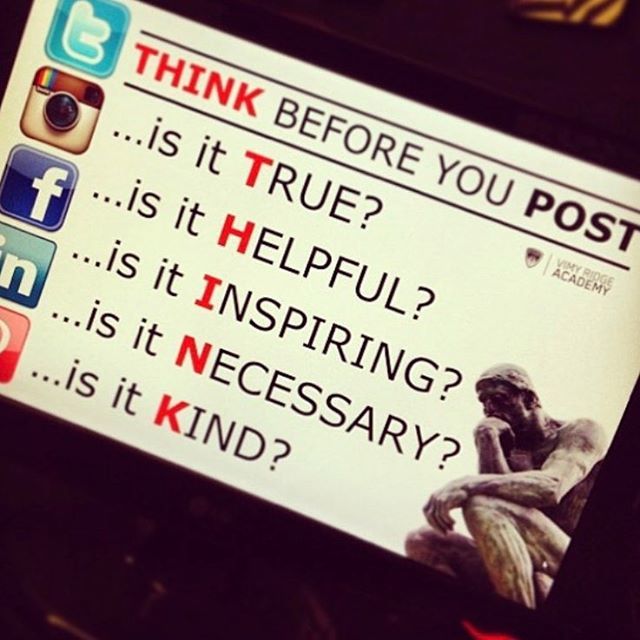VimyAcademy's tweet photo. Just a friendly reminder to all of our followers to use safe and ethical social media practices. #thinkbeforeyoupost #vimycore #vimyproud #epsb #yeg #co https://t.co/Fjc0hIYRrA
