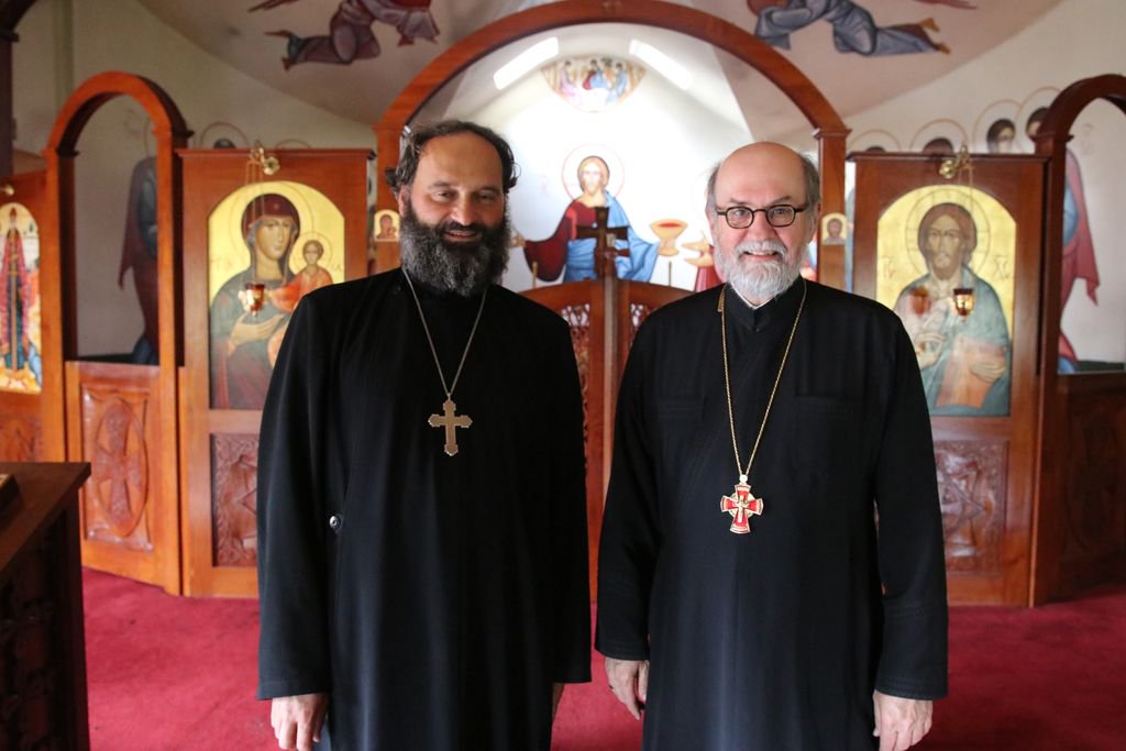 stvlads's tweet photo. It was a great blessing to welcome Fr Nicolae Mosoiu to campus from our new partner, St Andrei #Saguna Faculty of Orthodox Theology in #Sibiu, Romania.
Fr Nicolae spoke at #SVOTS on "Church and Nation in Fr Dumitru #Staniloae's Theological Thinking." https://t.co/eLxswM15Uz