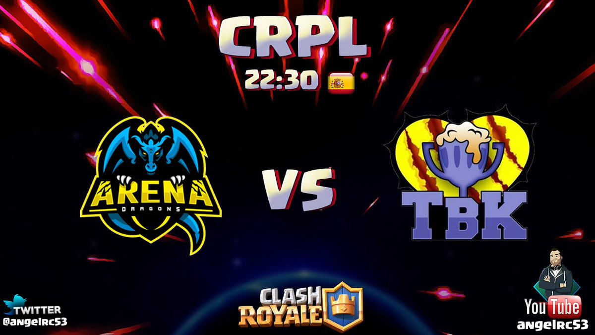 🕚Hoy a las 22:30Hrs 🇪🇸

🏆<a href="/CRPL_CR/">CRPL</a> 🏆

💥<a href="/ArenaDragons/">ARENA DRAGONS</a> 🆚<a href="/TBKRoyale/">TBK</a> 💥 

🎮<a href="/ClashRoyaleES/">Clash Royale ES</a> 🎮

🎙@angelrc53🎙

📺youtu.be/NMbFEuCc4-o📺