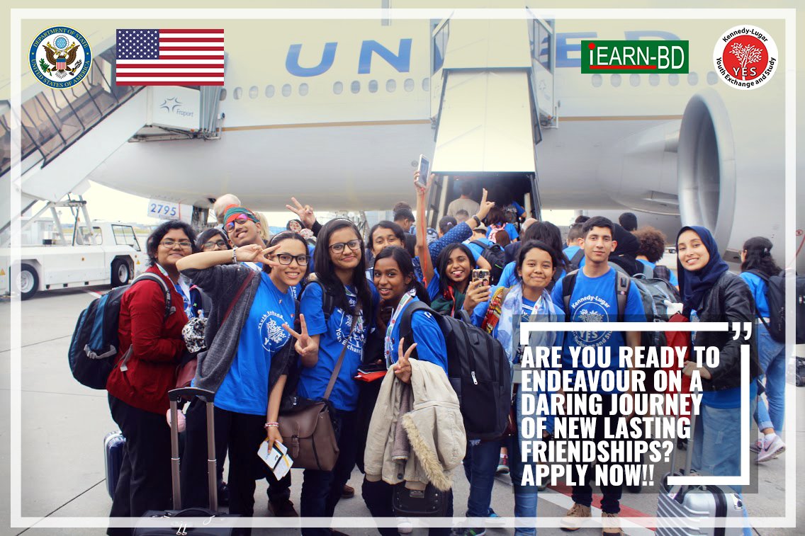 iEARNBD's tweet photo. Ever wanted to travel the world with your friends? Here's your chance to make it into a reality! That too with a fully funded scholarship and while representing your country. Tag the friends you'd love to travel with and apply to the YES Program today! https://t.co/Rwv3vUGXHR