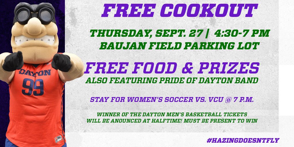 Make your plans to come hangout before the game!! Remember if you participated in the raffle for the b-ball tix you need to be present to Win! #FlyersDontHaze #HazingDoesntFly #NHPW18