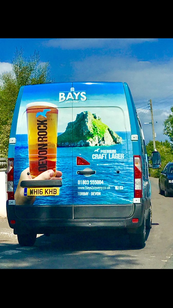 BaysBrewery's tweet photo. Not a bad view when your stuck in traffic! #devonrock #baysvan https://t.co/FeVXG07RnN