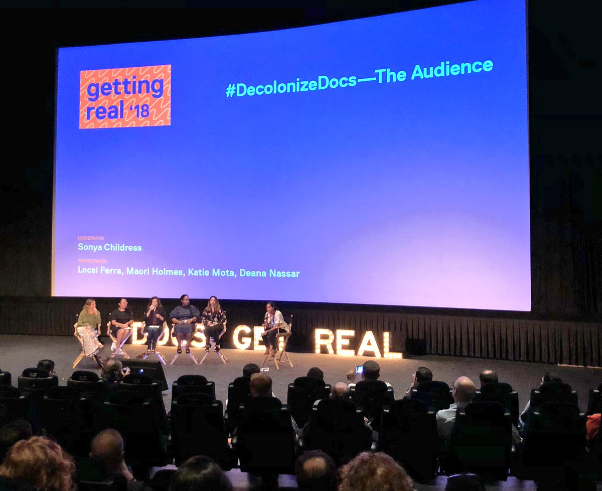 SLeoChiang's tweet image. @SonyaChildress kicking things off for #DecolonizeDocs - Audience at #DocsGetReal. Ditto her appreciation for @IDAorg for making this space for us all.