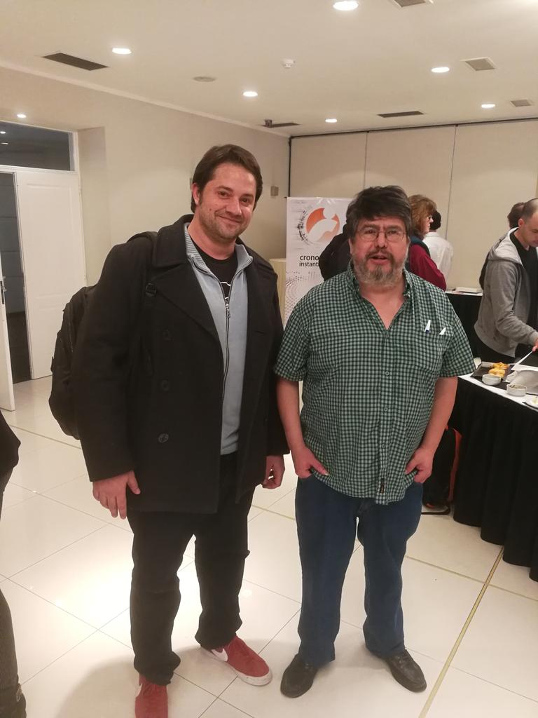 zocket78's tweet photo. Aprovechando para charlar un poco con el legendario Angel "java" Lopez! #NeuquenTECH https://t.co/2DgruA406g