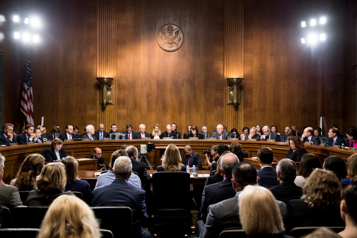 axios's tweet photo. Photos from Christine Blasey Ford's testimony (via Getty Images) https://t.co/PcVhpBo6Qd
