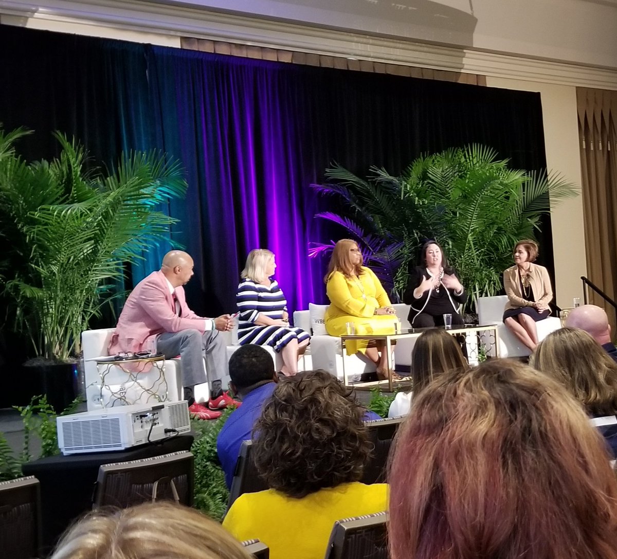 ErinCaudill's tweet photo. Always great hearing from @MicheleRuiz01 @CEOVazquez @CandaceWaterman and @PamPrinceEason during The Bigger Discussion. Also enjoyed seeing Scott Vowels and his Barack Obama socks!
#actintentionally #WESummitNOLA @ToyotaSD @WBECSouth https://t.co/rZvmDmB7zy