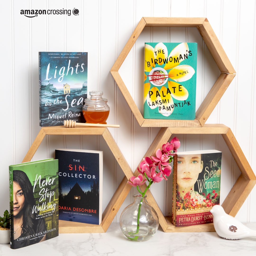 AmazonPub's tweet photo. International Translation Day is only a few days away – celebrate by exploring the work of AmazonCrossing's many talented translators. #TranslationThursday https://t.co/sQDloDuR2E https://t.co/z9z7gcQvOj