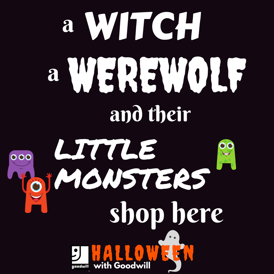 Shop #HalloweenWithGoodwill #shoplocal