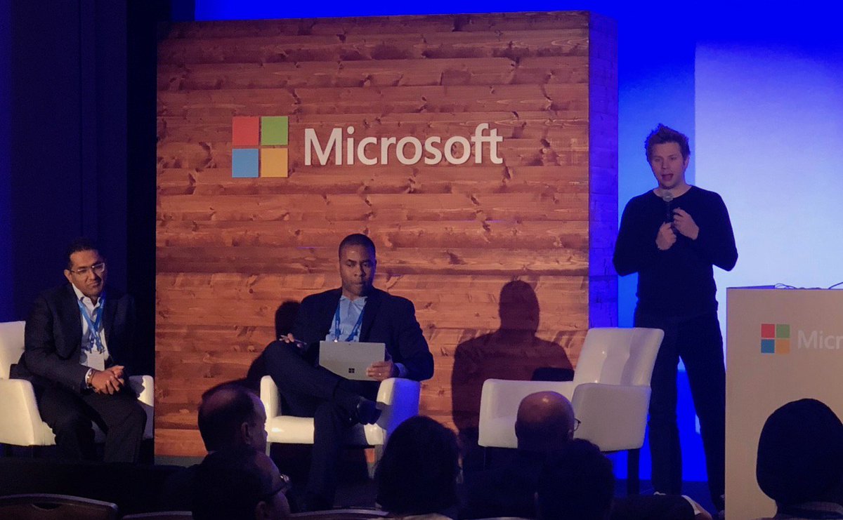 Thank you <a href="/dannyjeavs/">Dan Jeavons</a> and the <a href="/Shell/">Shell</a> team for sharing concrete examples of accelerating #digitaltransformation at #MSEnvision. <a href="/airuwa/">Uwa Airhiavbere</a> <a href="/baditya/">Aditya Bhashyam</a> Read more about our work together here bit.ly/2R4YT1S