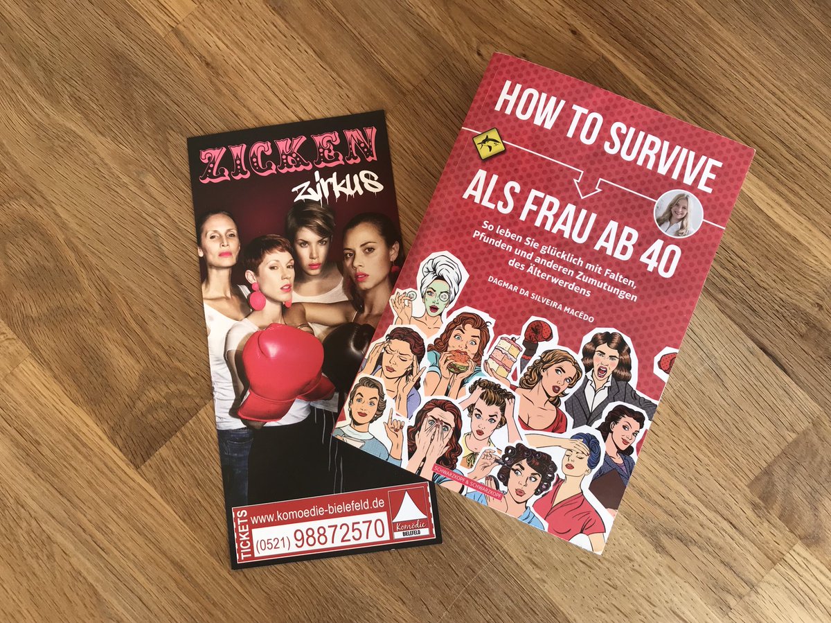 dagmar_dsm's tweet photo. Heute noch nichts vor? Mein Buch "How to survive als Frau ab 40" könnt ihr heute bei der Ladies-Night in der #komödiebielefeld gewinnen. Um 20 h beim "Zickenzirkus". Mehr Infos hier: https://t.co/wWHYz5C14g #theater #bielefeld https://t.co/MhWsyz78wT
