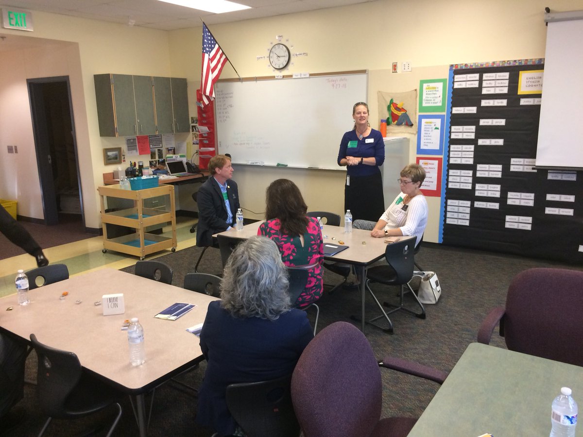 OregonSuccess's tweet image. First tour of the day at Hogan Cedars Elementary School and Springwater Trail High School.