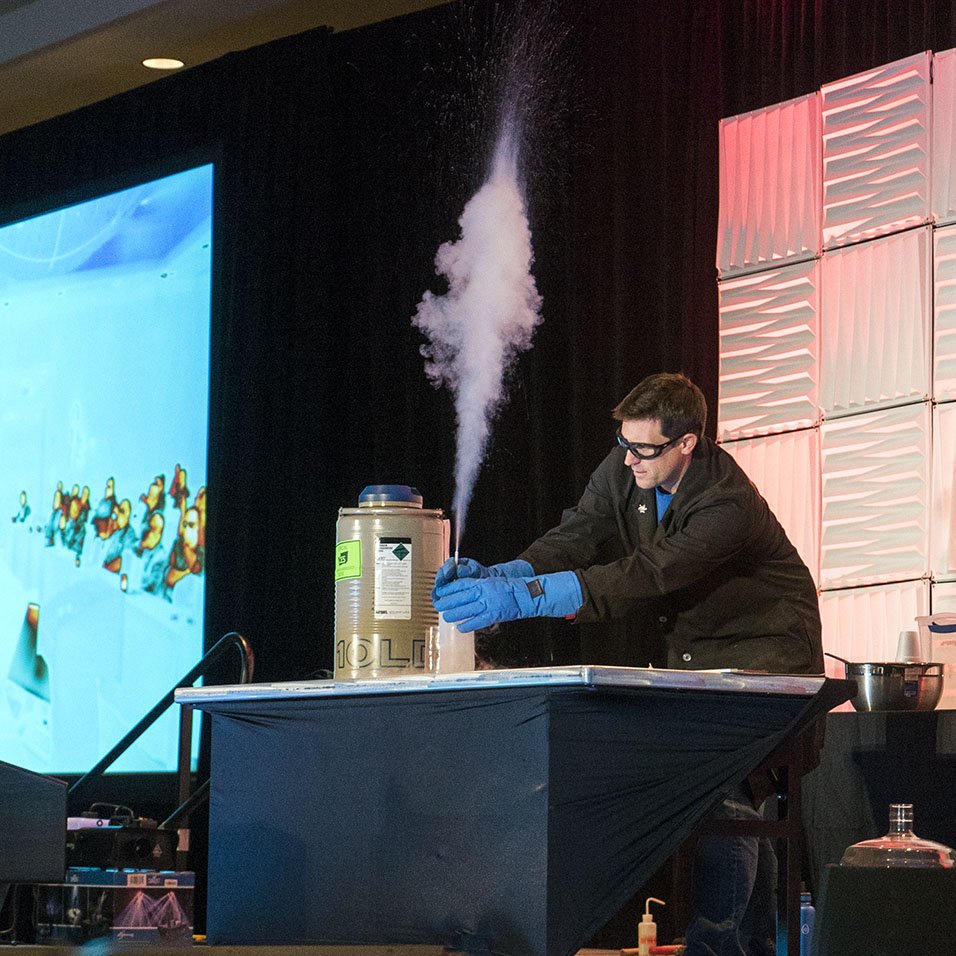 flir's tweet photo. #ThrowbackThursday to @Bealsscience at #InfraMation18 in Austin, TX! #STEM #Science #Education #FLIR https://t.co/6GUOz0z6uG