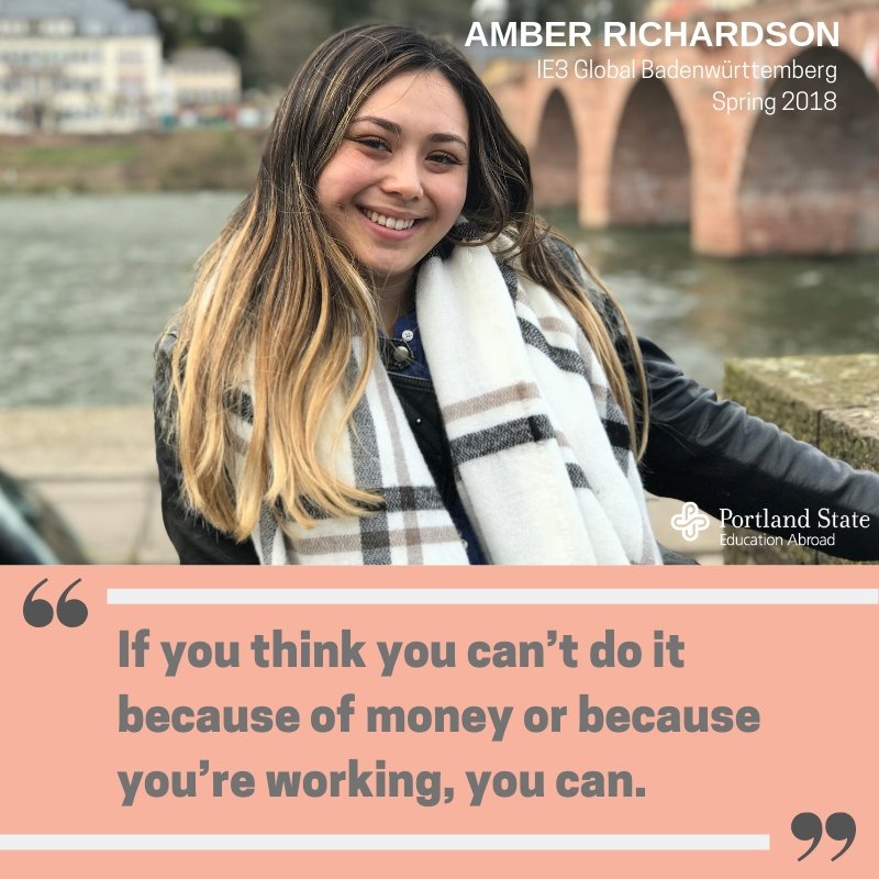 PSUEdAbroad's tweet image. "If you think you can’t do it... you can," Amber Richardson, PSU Study Abroad Alumna.
#Featuredprogramoftheweek #Germany #IE3Global #Vikingsabroad