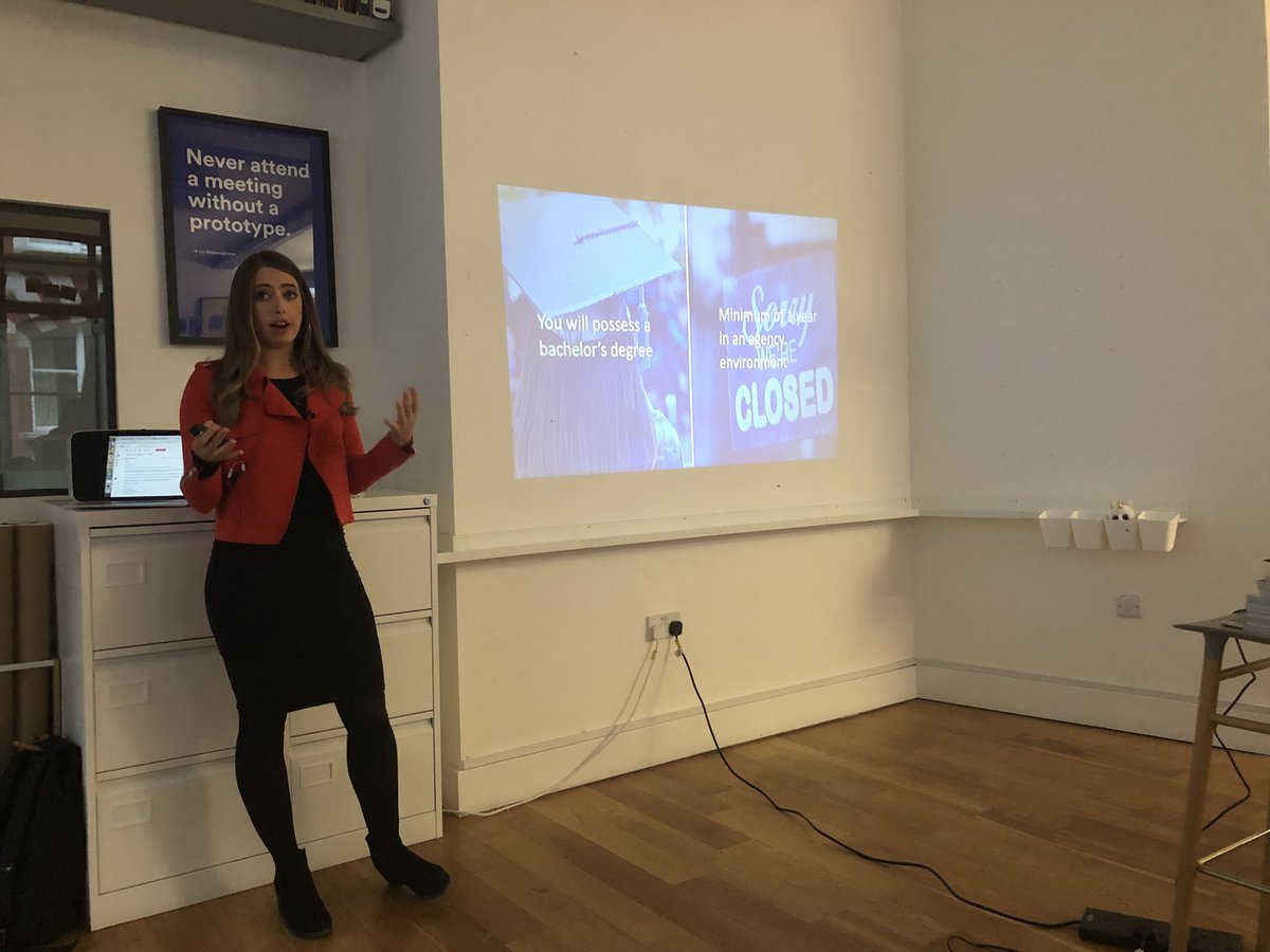 WillJarvis's tweet image. The top notch @katiepeate talking about the benefits of developing young talent in the world of digital. #DigitalRoundtable