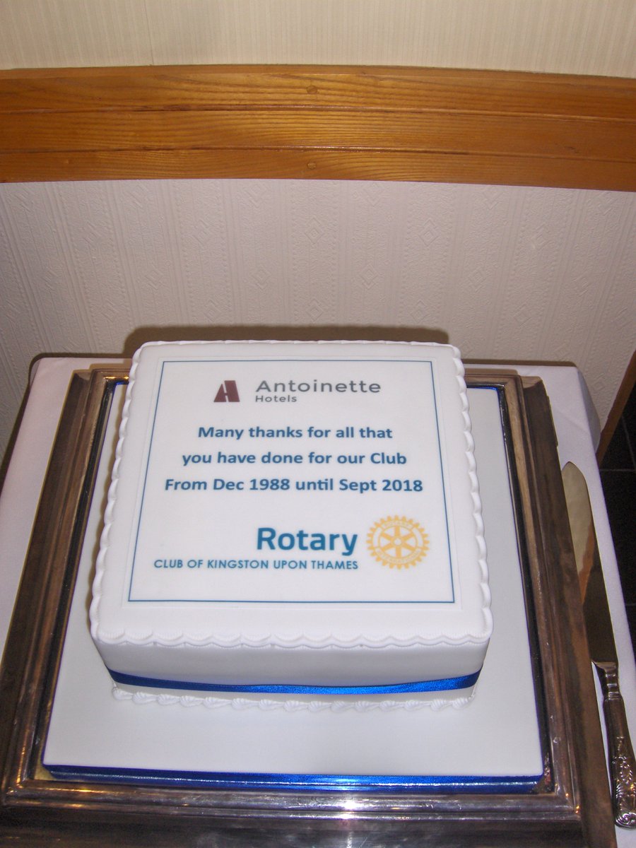 KingstonRotary's tweet photo. A very emotional day for @kingstonrotary as we said goodbye to our venue and staff at #Antoinettehotels Kingston. We will miss all the staff and the excellent service we have received over the past 30 years. https://t.co/1k4OEQkXcA