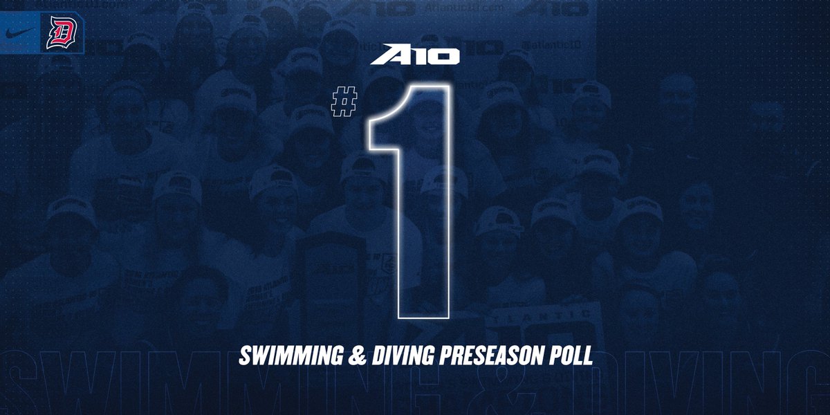 DuqSwimDive's tweet photo. 🥇 @DuqSwimDive was selected to repeat as conference champs in the A-10 Preseason Poll! 

📰: https://t.co/WZr3egHuXB

#GoDukes https://t.co/gAUZmayMcr