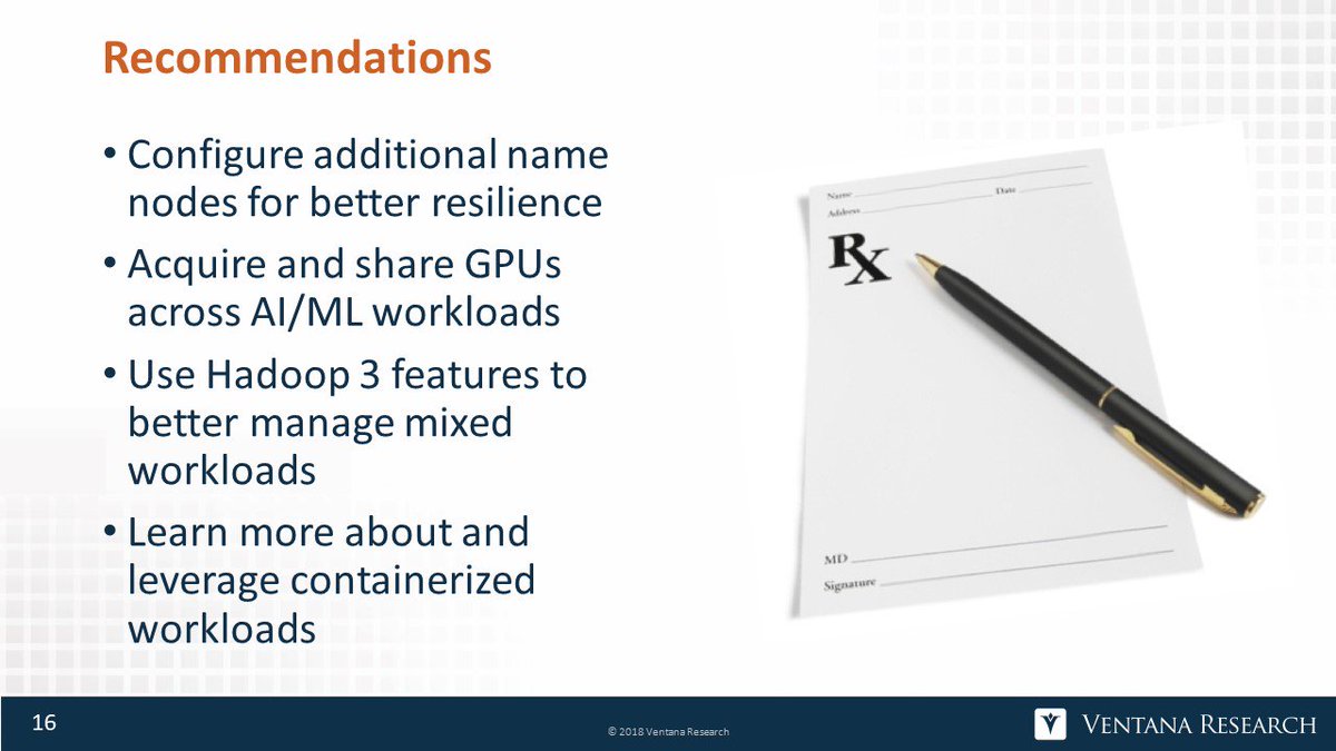ISG_SW_Research's tweet image. So, what to do now? Some recommendations from @dmenningervr. #Apache #Hadoop3 #hdp3 @hortonworks