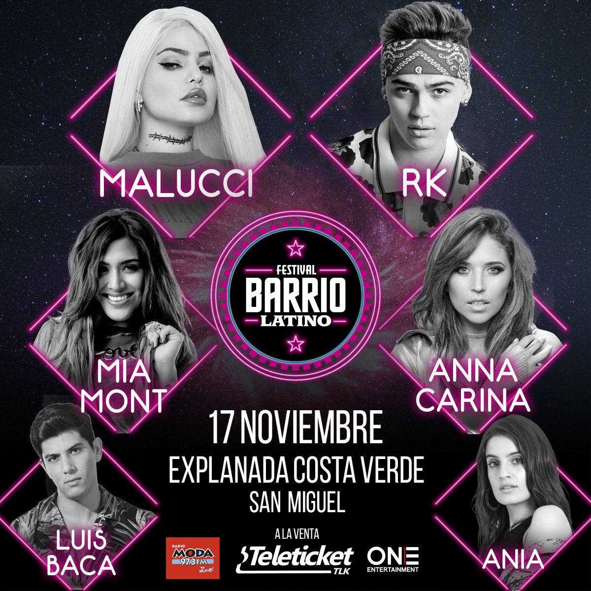 malucci_xo's tweet photo. ¡Nos vemos en el @_BarrioLatino_ otra vez! 
Sábado 17 de Noviembre - Explanada Costa Verde San Miguel
🎫 Adquiere tus entradas en todos los módulos de Teleticket de Wong y Metro
💻 Para compras online aqui: https://t.co/qhP4wV0pFG https://t.co/KOIZiKLLDb