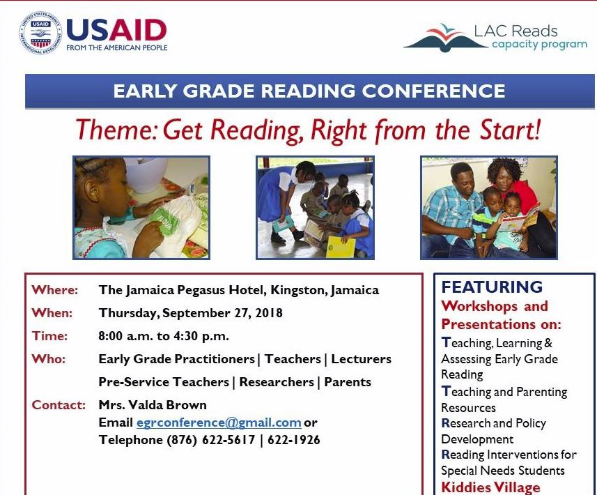 Watch Live: Early Grade Reading Conference at Jamaica Pegasus New Kingston · Kingston go-jamaica.com/live/