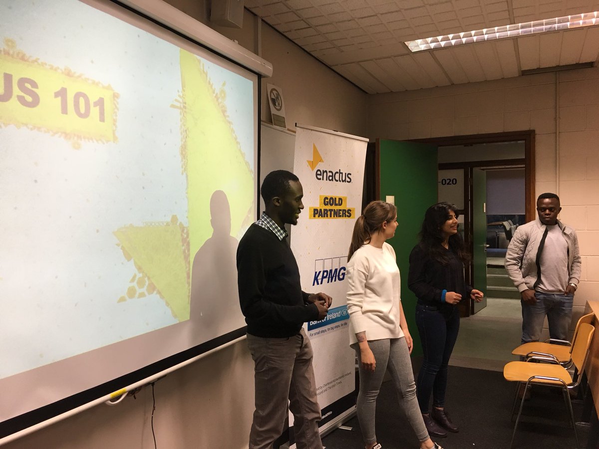We have #Enactus101 here on Aungier Street with @EnactusDIT - if you want to get involved drop them a message on social media! ✨