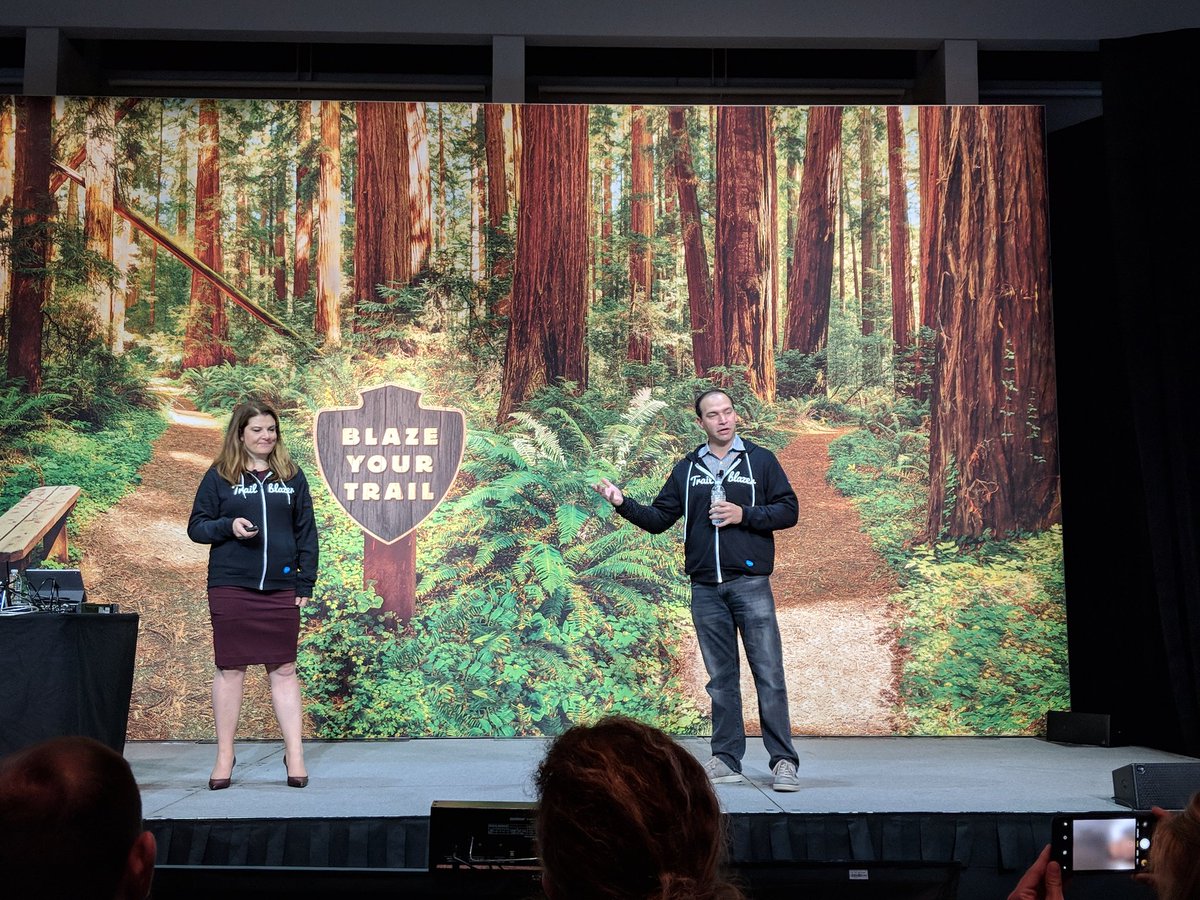 adamnstewart's tweet photo. The time is now. Watching @cpcrobertson and @mhoody talk about @PwC_Canada &amp; @PwCAdvisory's journey to digital transformation. #Dreamforce #DigitalTransformation https://t.co/KHQR6AHegg