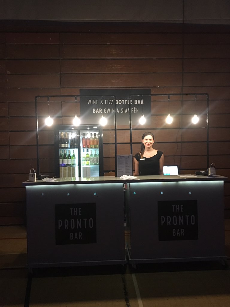 All ready to welcome guests to <a href="/NewportCentre/">Newport Centre</a> for the <a href="/southwalesargus/">South Wales Argus</a> #businessawards thanks <a href="/ProseccoPronto/">Prosecco Pronto</a> bars look great