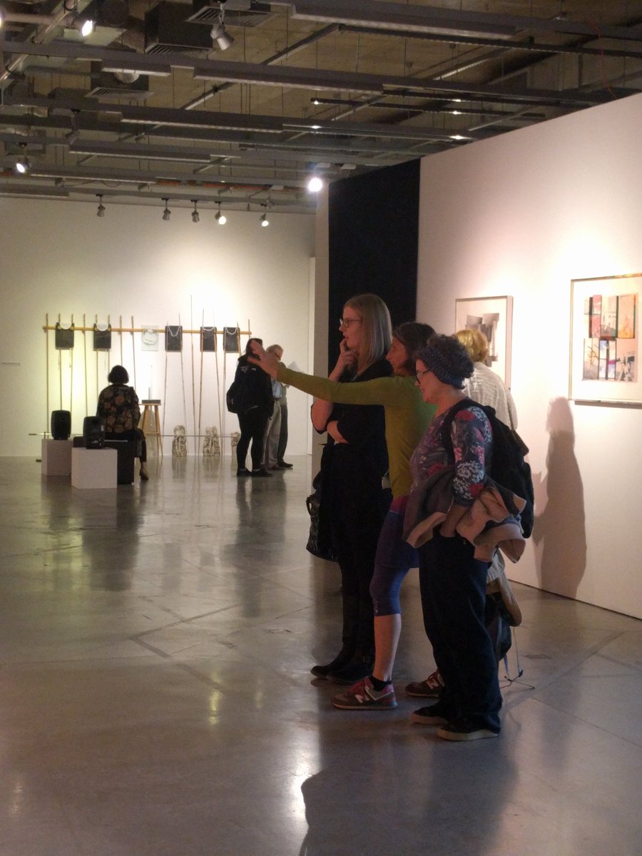 TheAIPlym's tweet photo. Guests enjoying the newly named Levinsky Gallery at the special opening event for #GreatArtistsGreatTeachers tonight. Come see the exhibition before 17th Nov @PlymUni #artsinstitute #exhibition https://t.co/5lmeOjbQRq