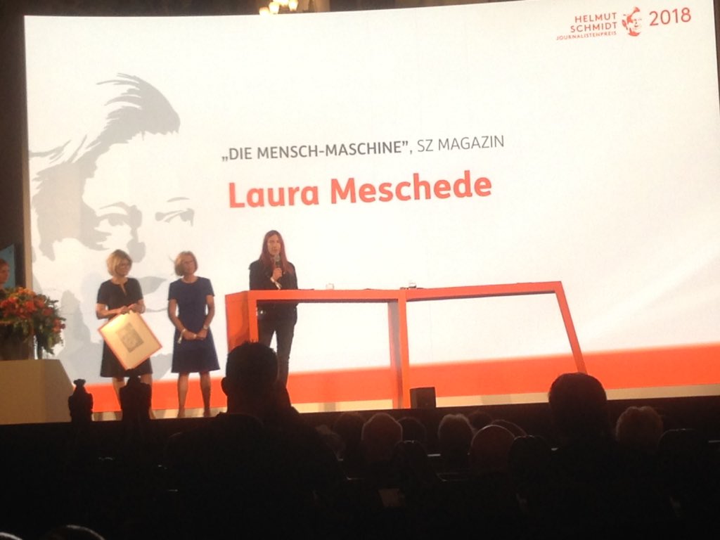 #HSJP18 Die Welt wird politischer. Die Preisträgerin lehnt den Nachwuchspreis ab.