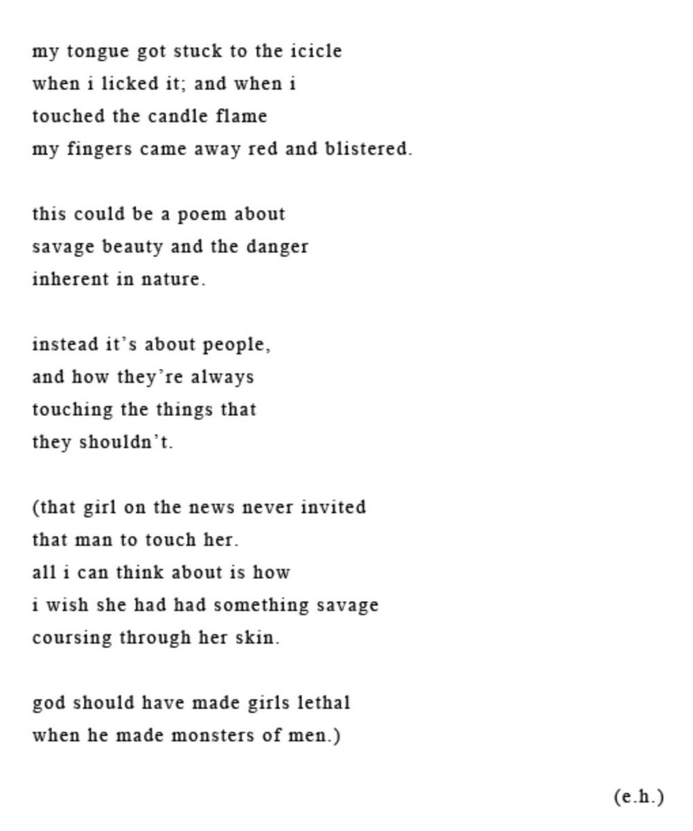 sparklylulz's tweet photo. @AlannaBennett i think about this poem at least twice a day https://t.co/UIkHznlXGG